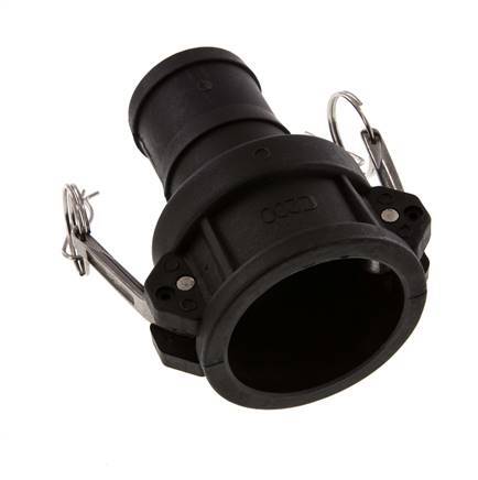 Camlock DN 50 (2'') Polypropylene Coupling Hose Pillar (50 mm) Type C MIL-C-27487