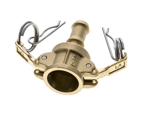 Camlock DN 15 (1/2'') Brass Coupling Hose Pillar (13 mm) Type C MIL-C-27487