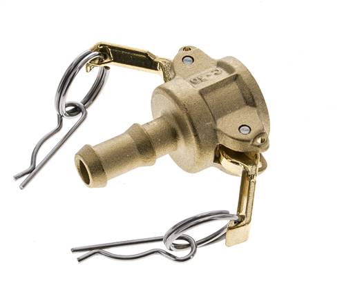 Camlock DN 15 (1/2'') Brass Coupling Hose Pillar (13 mm) Type C MIL-C-27487