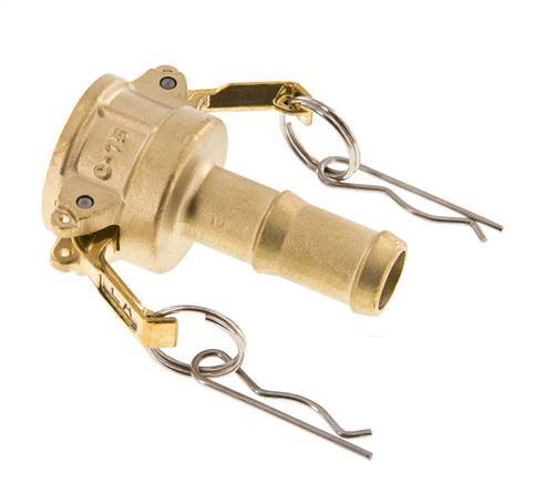 Camlock DN 20 (3/4'') Brass Coupling Hose Pillar (19 mm) Type C MIL-C-27487