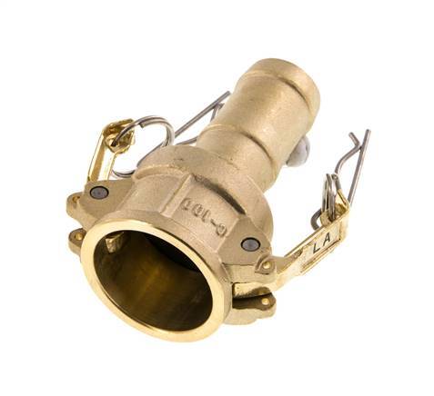 Camlock DN 25 (1'') Brass Coupling Hose Pillar (25 mm) Type C MIL-C-27487