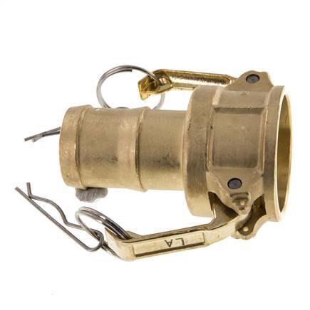 Camlock DN 40 (1 1/2'') Brass Coupling Hose Pillar (38 mm) Type C MIL-C-27487