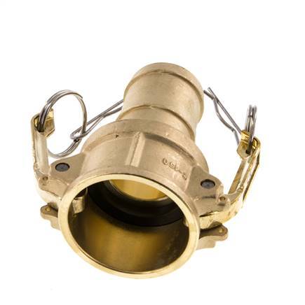 Camlock DN 40 (1 1/2'') Brass Coupling Hose Pillar (38 mm) Type C MIL-C-27487