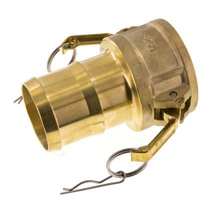 Camlock DN 60 (2 1/2'') Brass Coupling Hose Pillar (63 mm) Type C MIL-C-27487