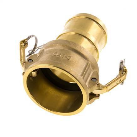 Camlock DN 60 (2 1/2'') Brass Coupling Hose Pillar (63 mm) Type C MIL-C-27487