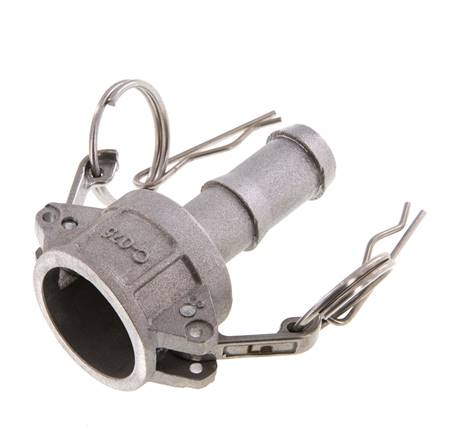 Camlock DN 20 (3/4'') Aluminium Coupling Hose Pillar (19 mm) Type C MIL-C-27487