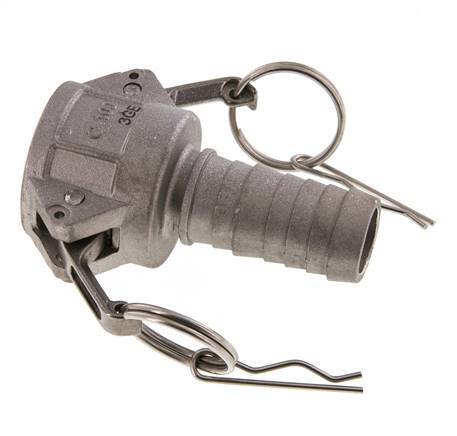 Camlock DN 25 (1'') Aluminium Coupling Hose Pillar (25 mm) Type C MIL-C-27487