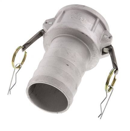 Camlock DN 60 (2 1/2'') Aluminium Coupling Hose Pillar (63 mm) Type C MIL-C-27487