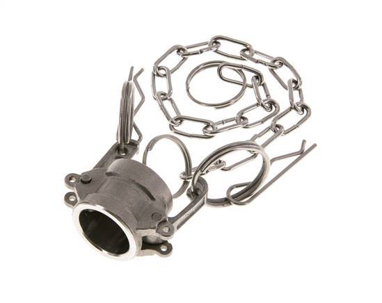 Camlock DN 15 (1/2'') Stainless Steel Coupling End Cap Type DC MIL-C-27487