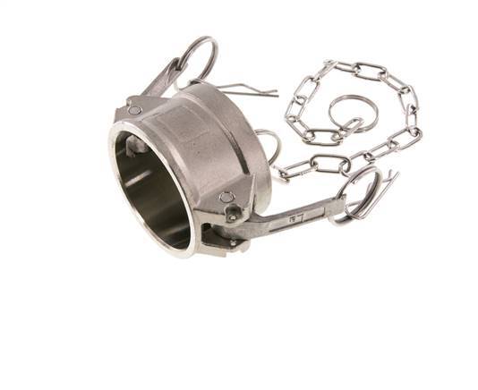 Camlock DN 50 (2'') Stainless Steel Coupling End Cap Type DC MIL-C-27487
