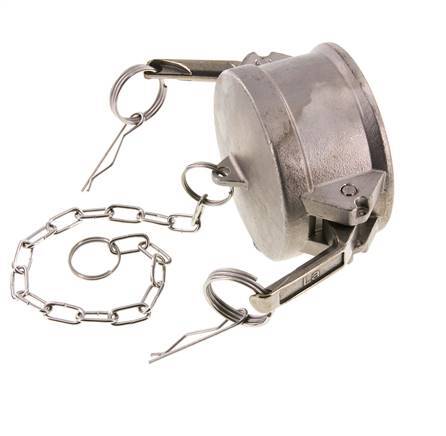 Camlock DN 75 (3'') Stainless Steel Coupling End Cap Type DC MIL-C-27487
