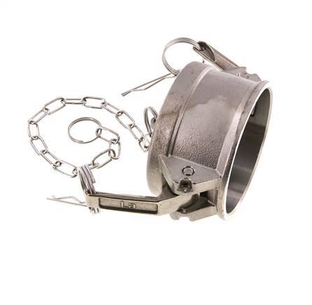 Camlock DN 75 (3'') Stainless Steel Coupling End Cap Type DC MIL-C-27487