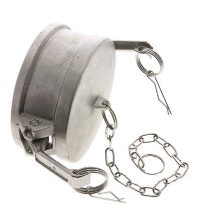 Camlock DN 90 (4'') Stainless Steel Coupling End Cap Type DC MIL-C-27487