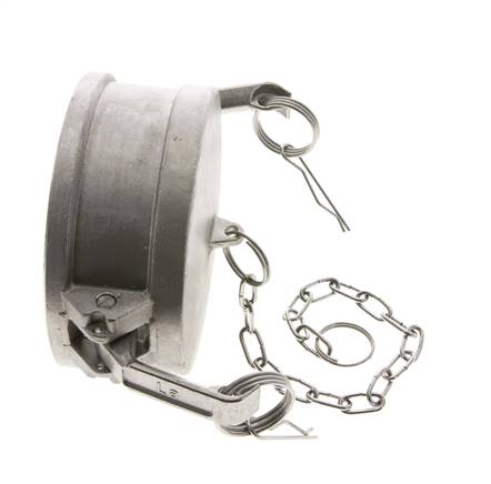 Camlock DN 90 (4'') Stainless Steel Coupling End Cap Type DC MIL-C-27487