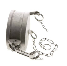 Camlock DN 90 (4'') Stainless Steel Coupling End Cap Type DC MIL-C-27487