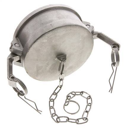 Camlock DN 90 (4'') Stainless Steel Coupling End Cap Type DC MIL-C-27487