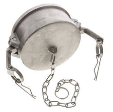 Camlock DN 90 (4'') Stainless Steel Coupling End Cap Type DC MIL-C-27487