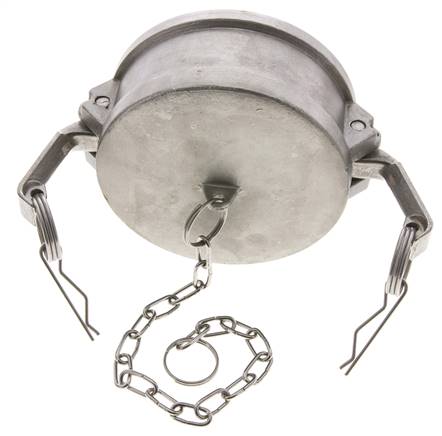 Camlock DN 90 (4'') Stainless Steel Coupling End Cap Type DC MIL-C-27487
