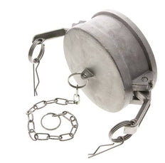 Camlock DN 90 (4'') Stainless Steel Coupling End Cap Type DC MIL-C-27487