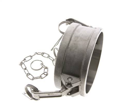 Camlock DN 90 (4'') Stainless Steel Coupling End Cap Type DC MIL-C-27487