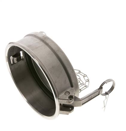 Camlock DN 140 (6'') Stainless Steel Coupling End Cap Type DC MIL-C-27487