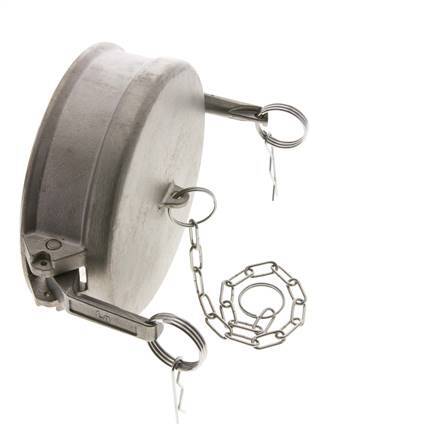 Camlock DN 120 (5'') Stainless Steel Coupling End Cap Type DC MIL-C-27487