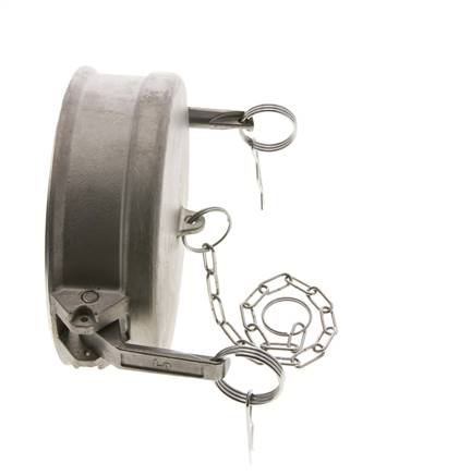 Camlock DN 140 (6'') Stainless Steel Coupling End Cap Type DC MIL-C-27487