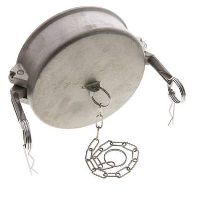 Camlock DN 120 (5'') Stainless Steel Coupling End Cap Type DC MIL-C-27487