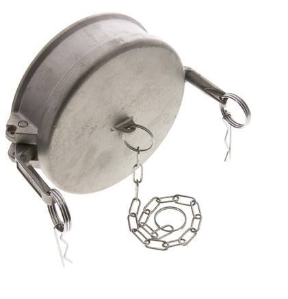 Camlock DN 140 (6'') Stainless Steel Coupling End Cap Type DC MIL-C-27487