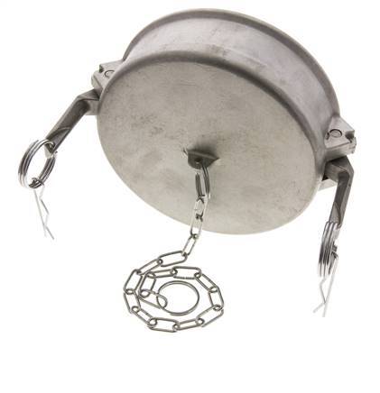 Camlock DN 120 (5'') Stainless Steel Coupling End Cap Type DC MIL-C-27487