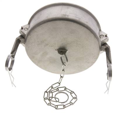 Camlock DN 140 (6'') Stainless Steel Coupling End Cap Type DC MIL-C-27487