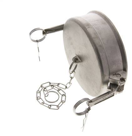 Camlock DN 120 (5'') Stainless Steel Coupling End Cap Type DC MIL-C-27487