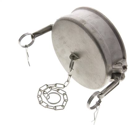 Camlock DN 140 (6'') Stainless Steel Coupling End Cap Type DC MIL-C-27487