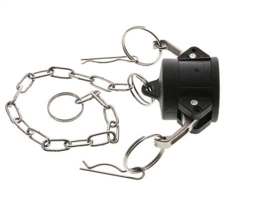 Camlock DN 25 (1'') Polypropylene Coupling End Cap Type DC MIL-C-27487