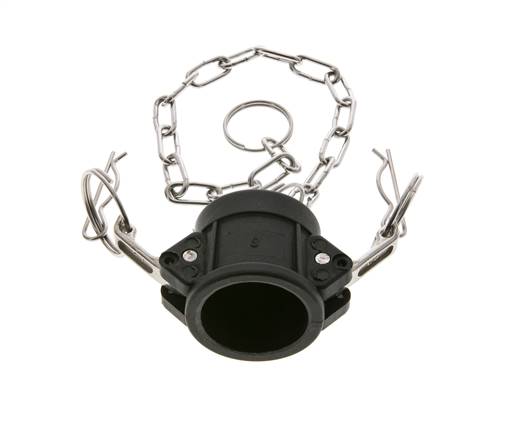 Camlock DN 25 (1'') Polypropylene Coupling End Cap Type DC MIL-C-27487