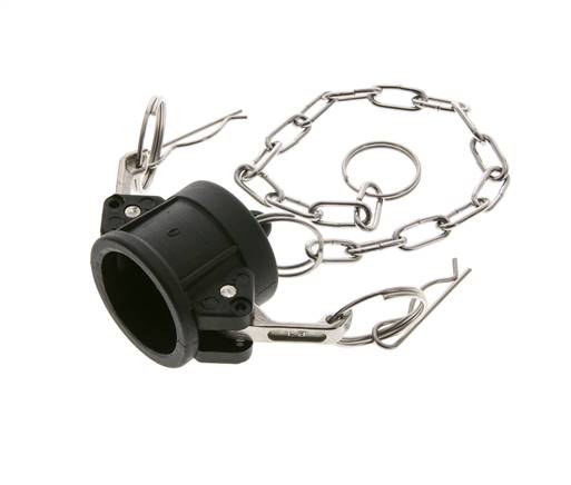 Camlock DN 25 (1'') Polypropylene Coupling End Cap Type DC MIL-C-27487