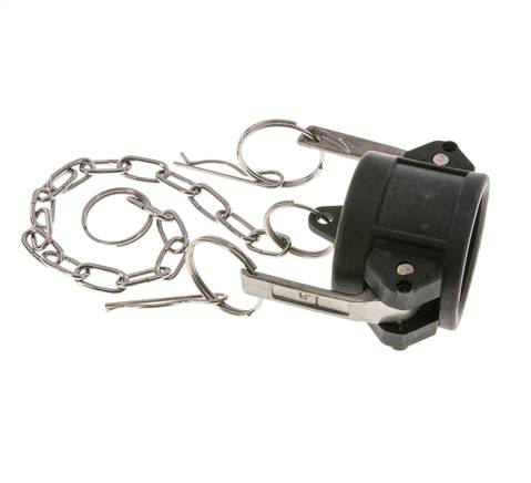 Camlock DN 32 (1 1/4'') Polypropylene Coupling End Cap Type DC MIL-C-27487