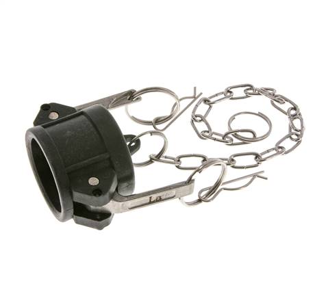 Camlock DN 32 (1 1/4'') Polypropylene Coupling End Cap Type DC MIL-C-27487