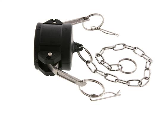 Camlock DN 40 (1 1/2'') Polypropylene Coupling End Cap Type DC MIL-C-27487