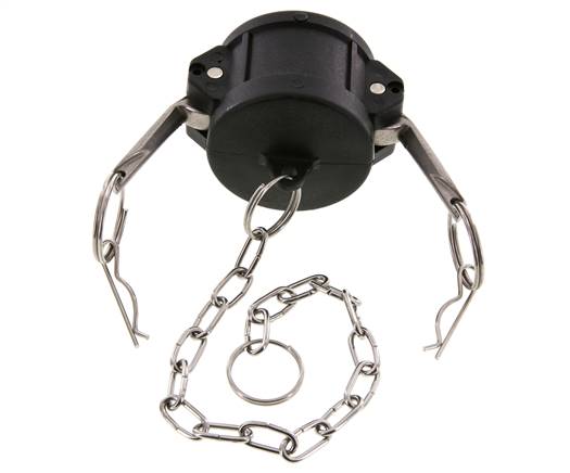 Camlock DN 40 (1 1/2'') Polypropylene Coupling End Cap Type DC MIL-C-27487