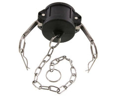 Camlock DN 40 (1 1/2'') Polypropylene Coupling End Cap Type DC MIL-C-27487