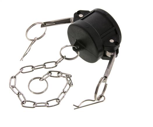 Camlock DN 40 (1 1/2'') Polypropylene Coupling End Cap Type DC MIL-C-27487