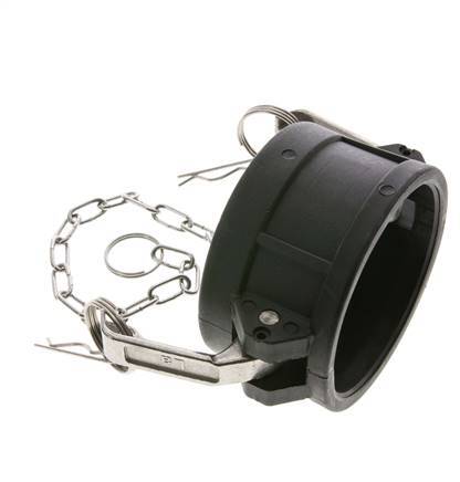 Camlock DN 75 (3'') Polypropylene Coupling End Cap Type DC MIL-C-27487