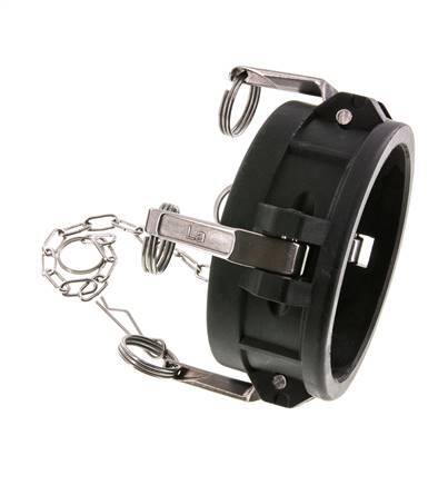 Camlock DN 90 (4'') Polypropylene Coupling End Cap Type DC MIL-C-27487