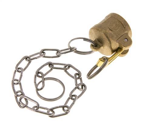 Camlock DN 15 (1/2'') Brass Coupling End Cap Type DC MIL-C-27487