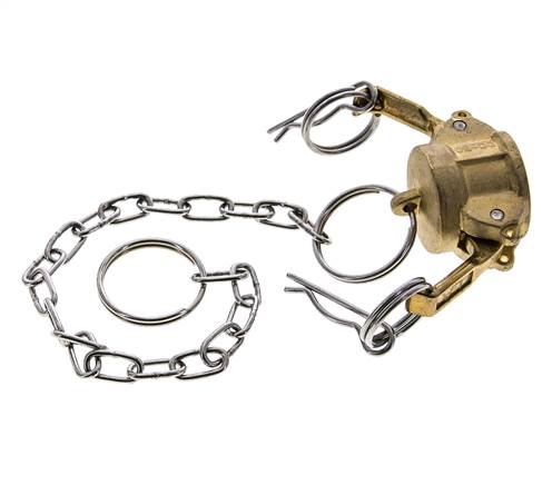 Camlock DN 15 (1/2'') Brass Coupling End Cap Type DC MIL-C-27487