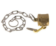 Camlock DN 15 (1/2'') Brass Coupling End Cap Type DC MIL-C-27487