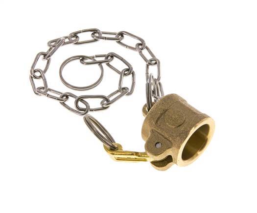 Camlock DN 15 (1/2'') Brass Coupling End Cap Type DC MIL-C-27487