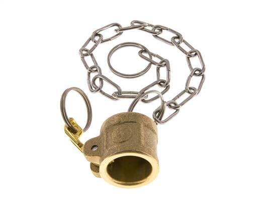 Camlock DN 15 (1/2'') Brass Coupling End Cap Type DC MIL-C-27487