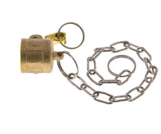 Camlock DN 15 (1/2'') Brass Coupling End Cap Type DC MIL-C-27487